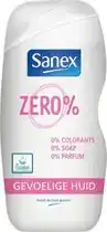 Bol.com Sanex Zero% - Douchegel - Gevoelige Huid - 0% Parfumsulfaten - Hypoallergeen - 400 ml aanbieding