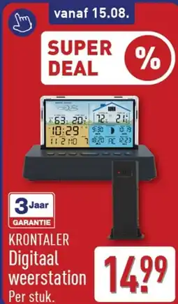 ALDI Krontaler digitaal weerstation aanbieding