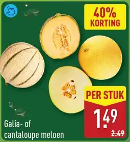 ALDI Galia of cantaloupe meloen aanbieding