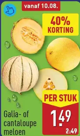 ALDI Galia of cantaloupe meloen aanbieding