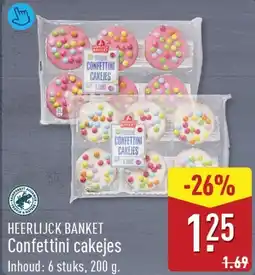 ALDI Heerlijck banket confettini cakejes aanbieding
