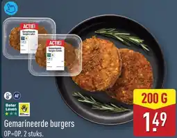ALDI Gemarineerde burgers aanbieding