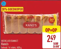 ALDI Heerlijck banket kano's aanbieding