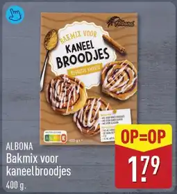 ALDI Albona bakmix voor kaneelbroodjes aanbieding