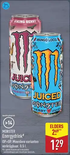 ALDI Monster energydrink aanbieding