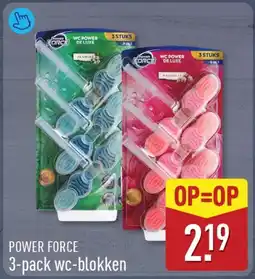 ALDI Power force 3-pack wc-blokken aanbieding