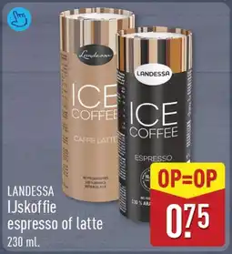 ALDI Landessa ijskoffie espresso of latte aanbieding
