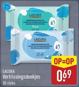ALDI Lacura verfrissingsdoekjes aanbieding