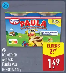 ALDI Dr. oetker paula vla aanbieding