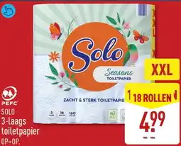 ALDI Solo 3-laags toiletpapier aanbieding