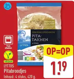ALDI Lyttos pitabroodjes aanbieding