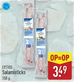 ALDI Lyttos salamisticks aanbieding