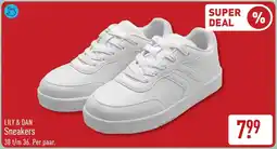 ALDI Lily & dan sneakers aanbieding