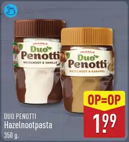 ALDI Duo penotti hazelnootpasta aanbieding