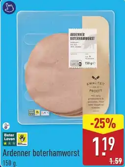 ALDI Ardenner boterhamworst aanbieding