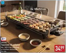 ALDI Ambiano teppanyaki xxl grillplaat aanbieding
