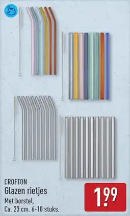 ALDI Crofton glazen rietjes aanbieding