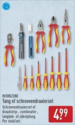 ALDI Workzone tang of schroevendraaierset aanbieding