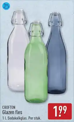 ALDI Crofton glazen fles aanbieding