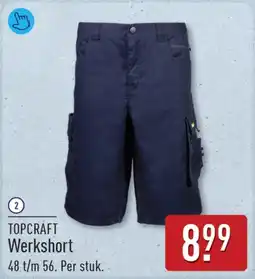 ALDI Topcraft werkshort aanbieding