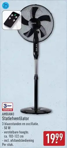ALDI Ambiano statiefventilator aanbieding