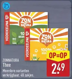 ALDI Zonnatura thee aanbieding