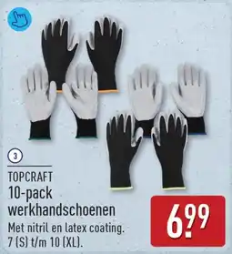 ALDI Topcraft werkhandschoenen aanbieding