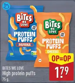 ALDI Bites we love high protein puffs aanbieding