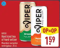 ALDI Viper hard iced tea of hard seltzer aanbieding