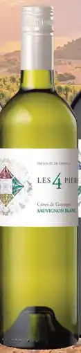 uw topSlijter Les 4 Pierres Sauvignon Blanc aanbieding