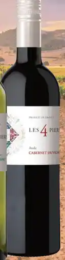 uw topSlijter Les 4 Pierres Cabernet Sauvignon aanbieding
