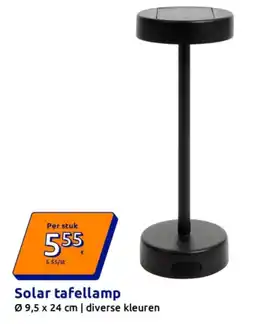 Action Solar tafellamp aanbieding