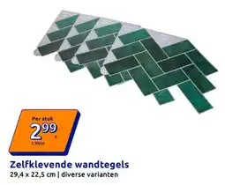 Action Zelfklevende wandtegels aanbieding