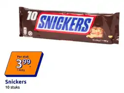 Action Snickers aanbieding