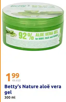 Action Betty's Nature aloë vera gel aanbieding