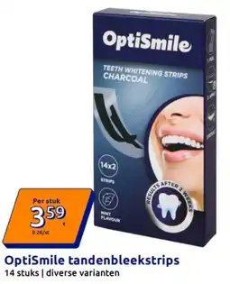 Action OptiSmile tandenbleekstrips aanbieding