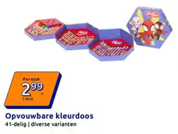 Action Opvouwbare kleurdoos aanbieding