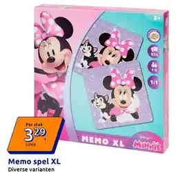 Action Memo spel XL aanbieding