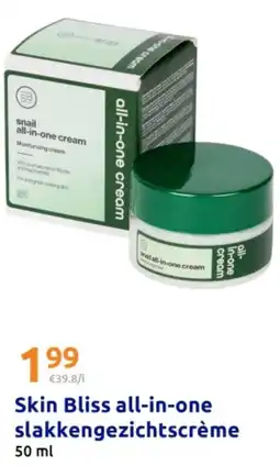 Action Skin Bliss all-in-one slakkengezichtscrème aanbieding