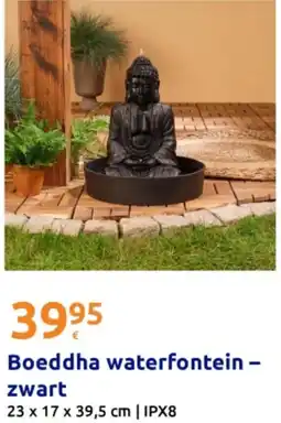 Action Boeddha waterfontein- zwart aanbieding