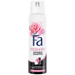 Trekpleister Fa Invisible Sensitive Antitranspirant Spray aanbieding