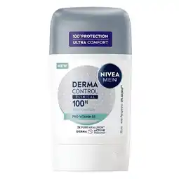Trekpleister NIVEA Men Derma Control Clinical Ultra Comfort Deodorant Stick aanbieding