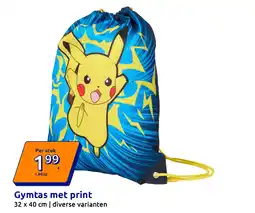 Action Gymtas met print aanbieding