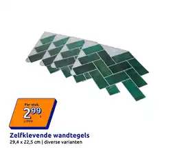 Action Zelfklevende wandtegels aanbieding
