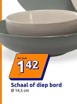 Action Schaal of diep bord aanbieding