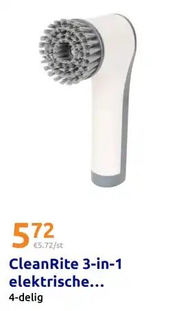 Action Cleanrite 3-in-1 elektrische schoonmaakborstel aanbieding