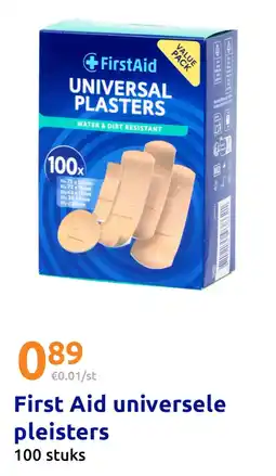 Action First Aid universele pleisters aanbieding
