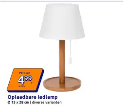 Action Oplaadbare ledlamp aanbieding