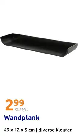 Action Wandplank aanbieding