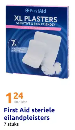 Action First aid steriele eilandpleisters aanbieding